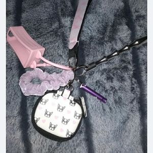 Girls safety wristlet keychain